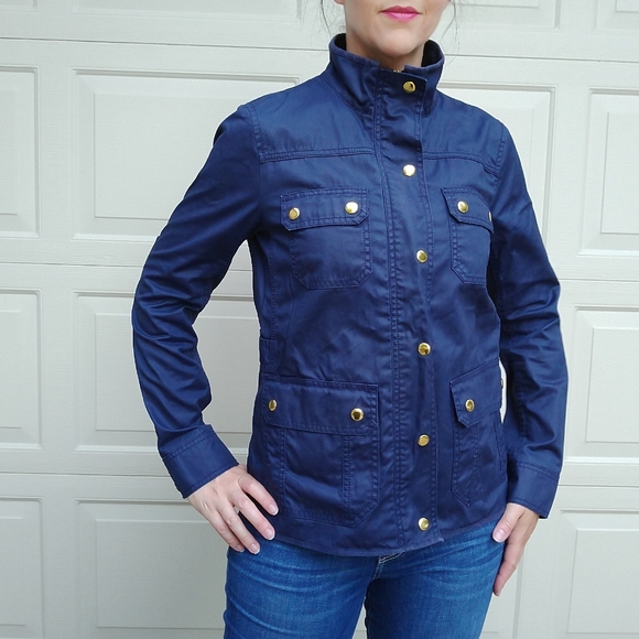 J CREW downtown field jacket navy XS (O1) - Picture 5 of 14